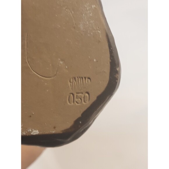 Chinese Shiwan Artistic Ceramic Mudman Fisherman Glazed Figurine 9.5" tall vtg - Picture 9 of 10